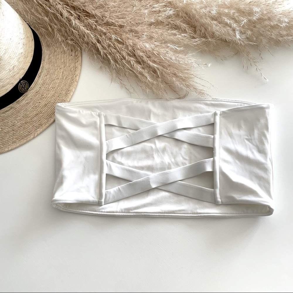 Pacsun white bikini tube top